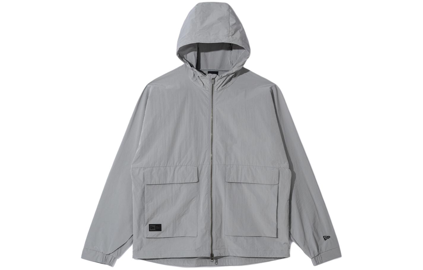 New Era SS24 Zip-Up Hoodie Jacket Unisex Grey 14179101