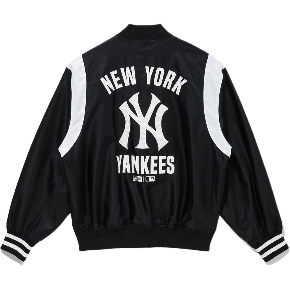 New Era SS25 NY Yankees Back Logo Long Sleeve Jacket Unisex Korean Style Black 14668195