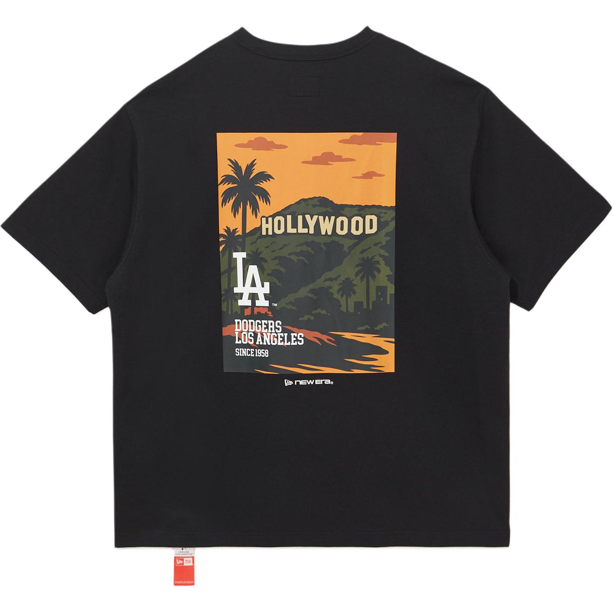 New Era SS26 MLB Los Angeles Dodgers Poster Print Unisex Casual T-Shirt. 15040855