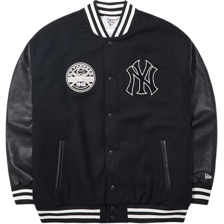 New Era SS26 MLB New York Yankees Varsity Logo Patch Baseball Jacket Unisex 14117431