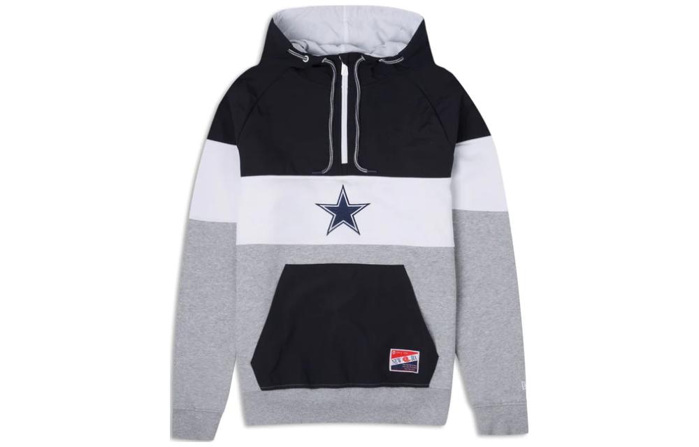 New Era Star Patchwork Gray Pullover Hoodie 60410713