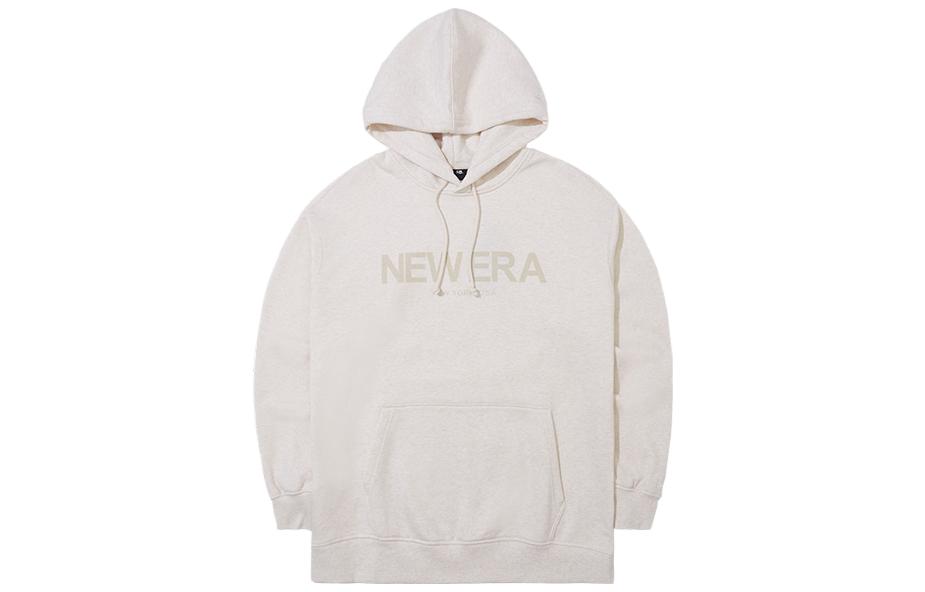 New Era Tan Hoodie with Print - Unisex Casual Pullover 13781185