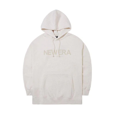 New Era Tan Hoodie with Print - Unisex Casual Pullover 13781185