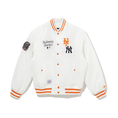 New Era Unisex Baseball Collar Casual Jacket White 13944730