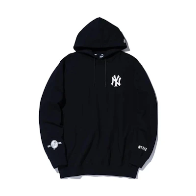 New Era Unisex Black Hoodie Pullover with Letter Design 12747115