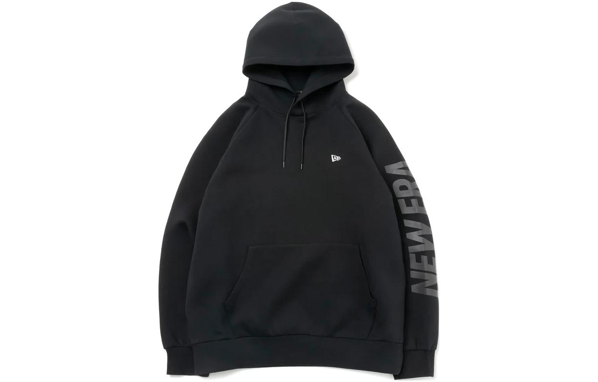 New Era Unisex Black Hoodie with Logo Print 12889361