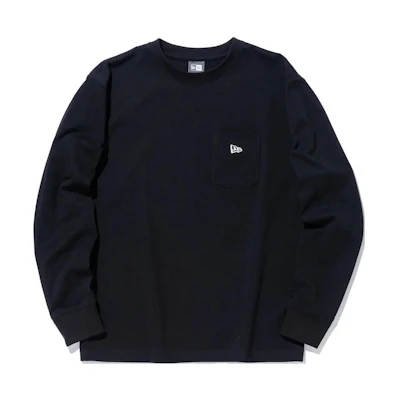 New Era Unisex Black Plain Crewneck Pullover Sweatshirt 13952728