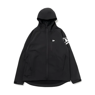 New Era Unisex Black Solid Color Hooded Zip-Up Jacket 12889367