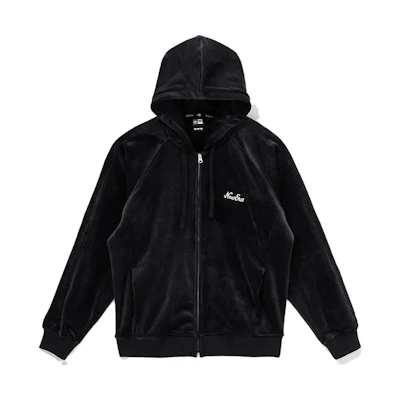 New Era Unisex Black Solid Color Loose Fit Zip-Up Hoodie Jacket 13783689