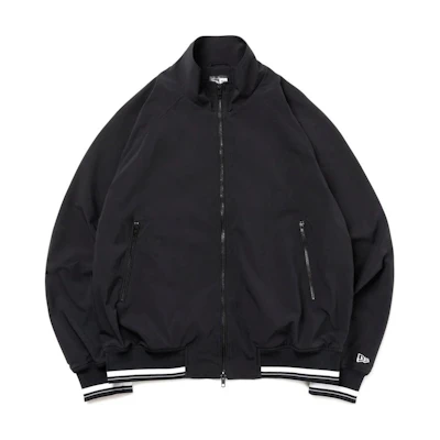 New Era Unisex Black Stand Collar Loose Fit Comfortable Long Sleeve Jacket 13516898