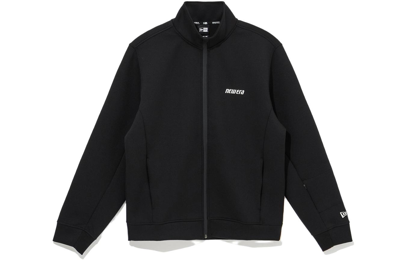 New Era Unisex Black Zipped Letter Casual Long-Sleeve Sweatshirt 13781054