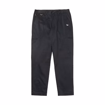 New Era Unisex Casual Straight-Leg Mid-Waist Zip Pants Black. 13334232
