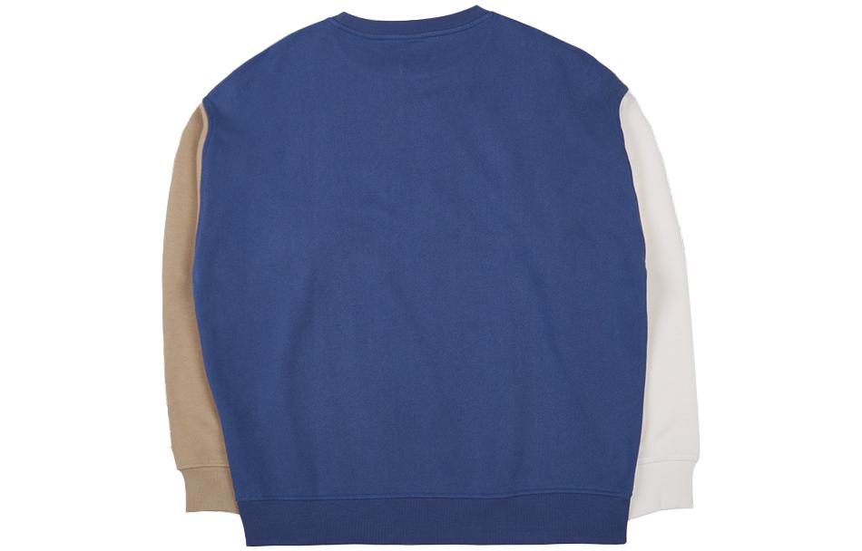 Lookbook New Era Unisex Contrast Crewneck Pullover Sweatshirt Khaki Milk Color 13559739