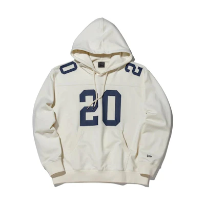 New Era Unisex Cotton Letter Print Hoodie White 14322513