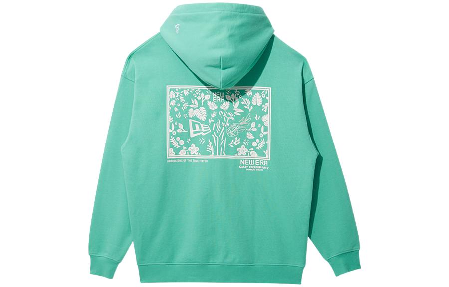 New Era Unisex Green Letter Logo Hoodie Jacket 13038749