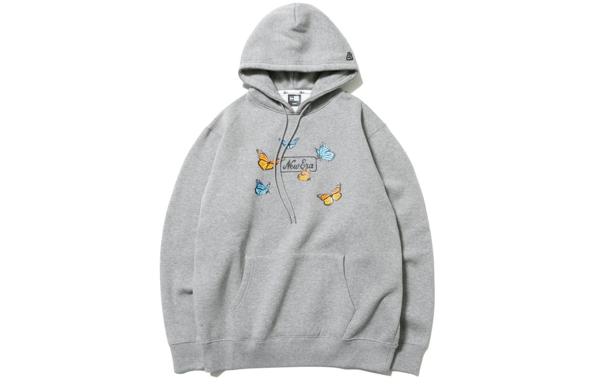 New Era Unisex Grey Pullover Hoodie Long Sleeve Sweatshirt 12542638