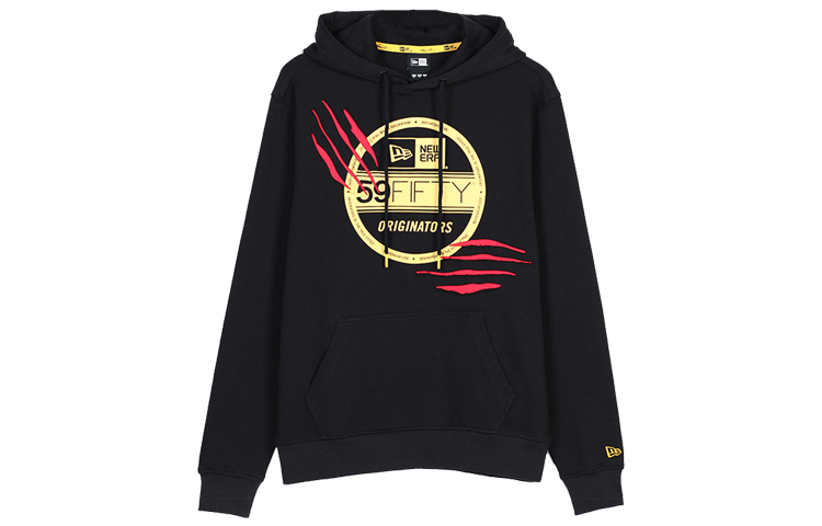 New Era Unisex Loose Pullover Hoodie Black 11883294