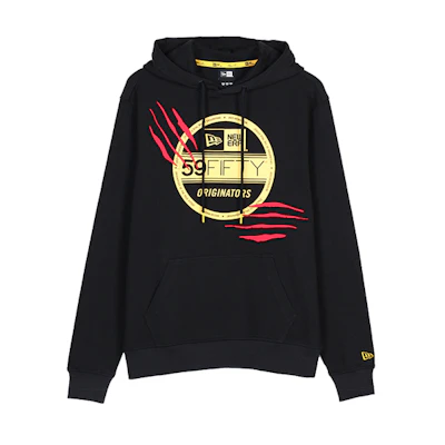 New Era Unisex Loose Pullover Hoodie Black 11883294