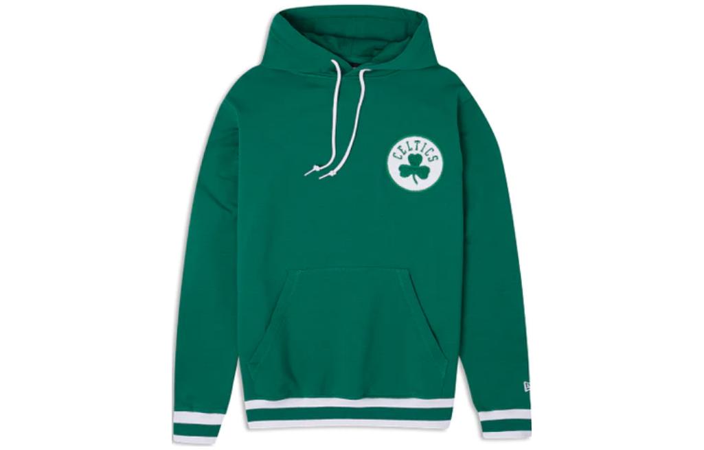 New Era Unisex Pullover Hoodie Green with Solid Color Logo 60296980