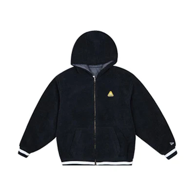 New Era Unisex Reversible Solid Color Hoodie Jacket Black 12718536