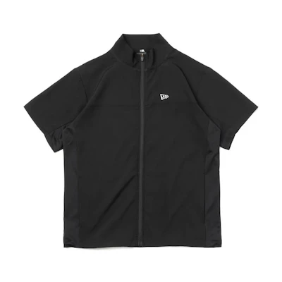 New Era Unisex Solid Black Zip-Up Short Sleeve Jacket 13264249