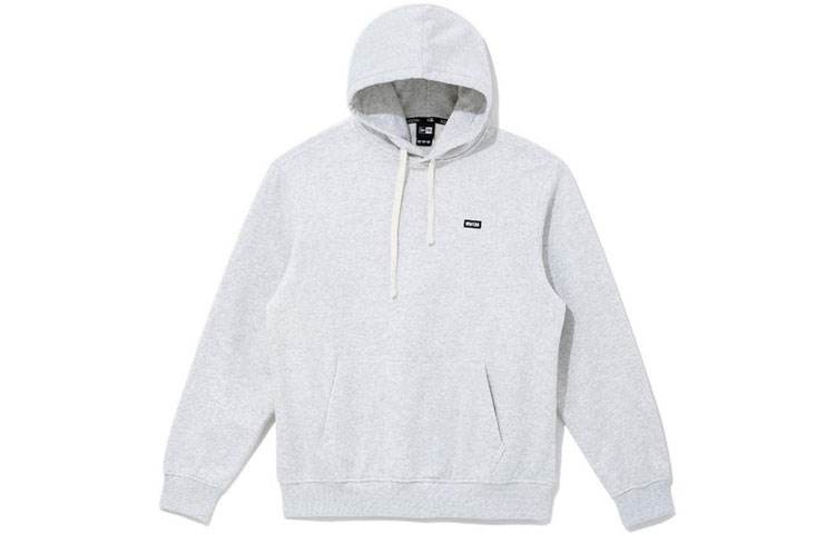 New Era Unisex Solid Color Knit Hoodie Light Grey 12715298