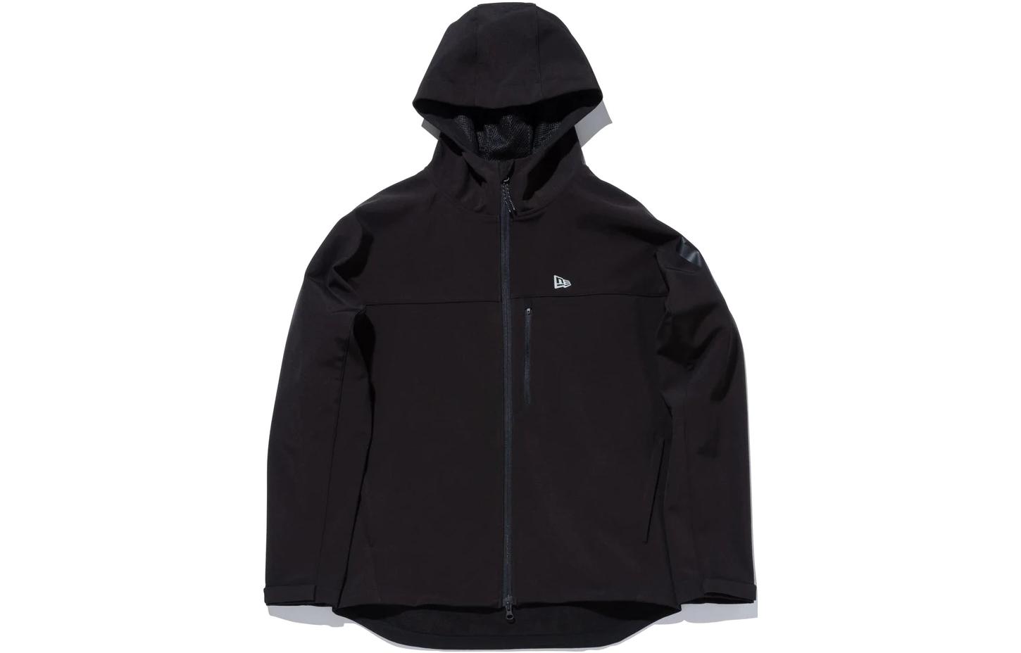 New Era Unisex Solid Color Loose Fit Zip-Up Hoodie Jacket - Black 13368258