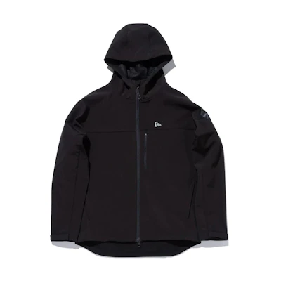 New Era Unisex Solid Color Loose Fit Zip-Up Hoodie Jacket - Black 13368258