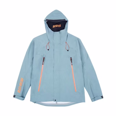 New Era Unisex Solid Color Woven Hoodie Jacket Light Aqua Blue 12354362