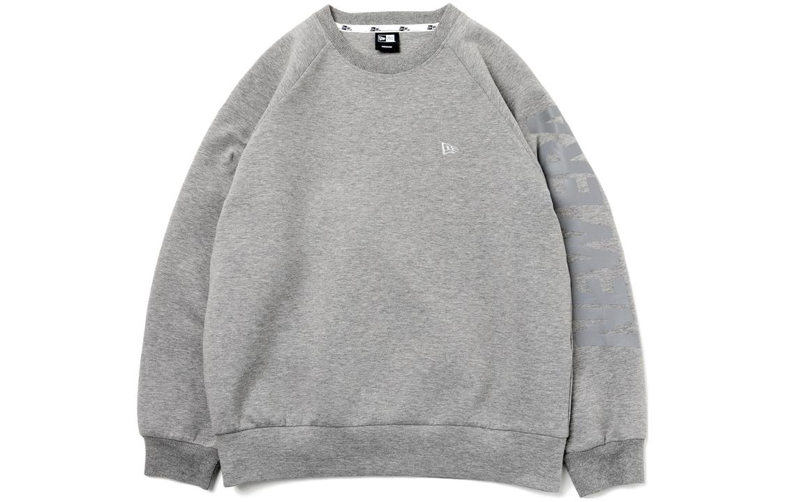 New Era Unisex Sweat-Absorbing Pullover Crewneck Sweatshirt Gray 12889362