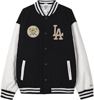 New Era Varsity Style Letter Print Colorblock Jacket Unisex - Navy Blue. 60416326 New Era Varsity Style Letter Print Colorblock Jacket Unisex - Navy Blue. 60416326
