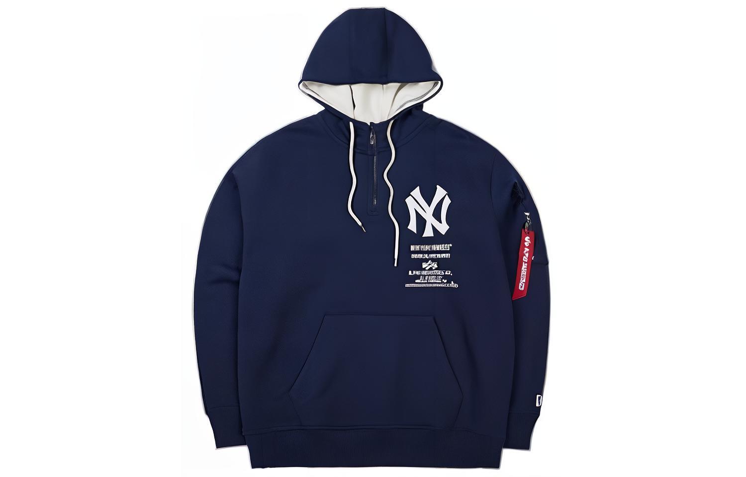 New Era Alpha Industries MLB Printed Hoodie Navy Unisex 60334029