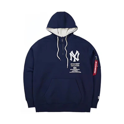 New Era Alpha Industries MLB Printed Hoodie Navy Unisex 60334029