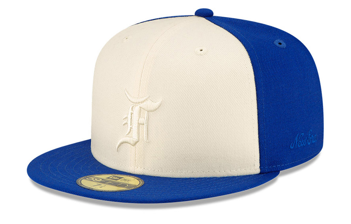 New Era X FEAR OF GOD Blue Flat Brim Baseball Cap Collaboration. 60224487