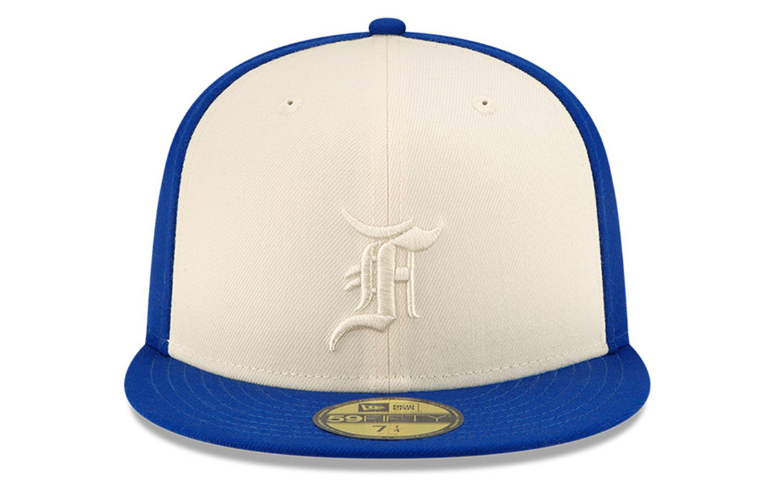 Lookbook New Era X FEAR OF GOD Blue Flat Brim Baseball Cap Collaboration. 60224487