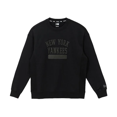 New Era Lion Comes Prosperity FW21 Embroidered Crewneck Sweatshirt Black Unisex 12866522
