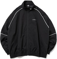 New Era x MASTERMIND WORLD SS24 White Stitch Black Zip Jacket Unisex. 14200707 New Era x MASTERMIND WORLD SS24 White Stitch Black Zip Jacket Unisex. 14200707