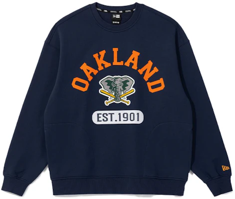 New Era x MLB Cooperstown 奧克蘭隊徽圓領衛衣海軍藍 男女款 FW23 13781139 Buy New Era x MLB Cooperstown 奧克蘭隊徽圓領衛衣海軍藍 男女款 FW23 13781139