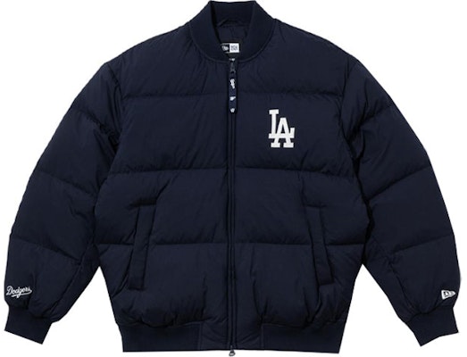 New Era x MLB道奇刺绣字母拉链羽绒夹克 海军蓝 男女同款 13781124 Buy New Era x MLB道奇刺绣字母拉链羽绒夹克 海军蓝 男女同款 13781124
