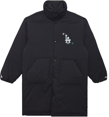 New Era x MLB FW23 Dodgers Retro Black Unisex Hooded Puffer Jacket 13789232 Order New Era x MLB FW23 Dodgers Retro Black Unisex Hooded Puffer Jacket 13789232
