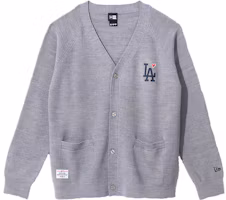 New Era x MLB FW23 LA Dodgers V-neck Cardigan Raglan Knit Sweater Unisex Grey 13781113 New Era x MLB FW23 LA Dodgers V-neck Cardigan Raglan Knit Sweater Unisex Grey 13781113