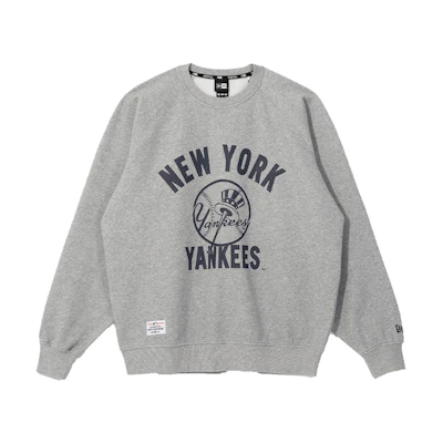 New Era MLB FW23 Yankees Logo Pullover Sweatshirt Unisex Gray 13781108