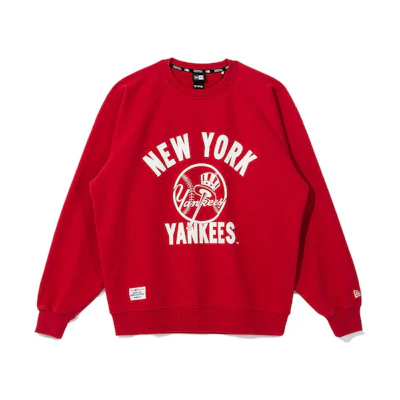 New Era MLB FW23 Yankees Logo Red Sweatshirt Unisex 13781109