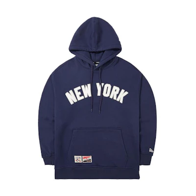 New Era MLB FW23 Yankees Retro Pullover Fleece Navy Unisex Embroidered Sweatshirt 13781131
