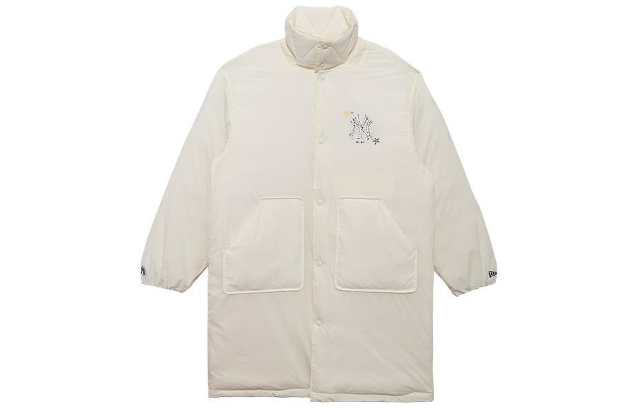 New Era x MLB FW23 Yankees Varsity Retro Hooded Down Jacket Unisex Ivory White 13789231