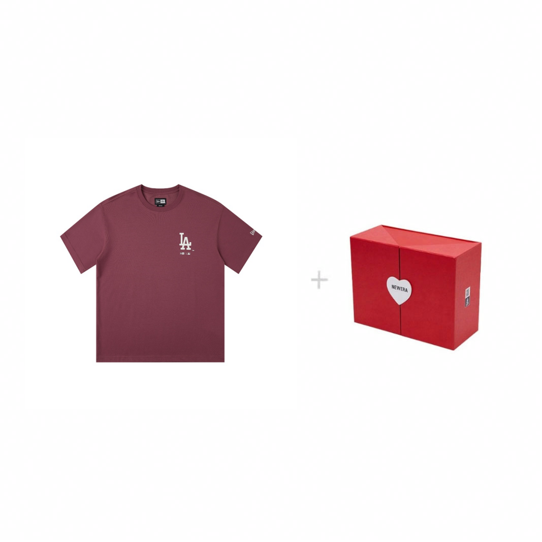 New Era x MLB LA Dodgers Cleanfit Unisex Basic Crewneck Tee Gift Box. 14711356