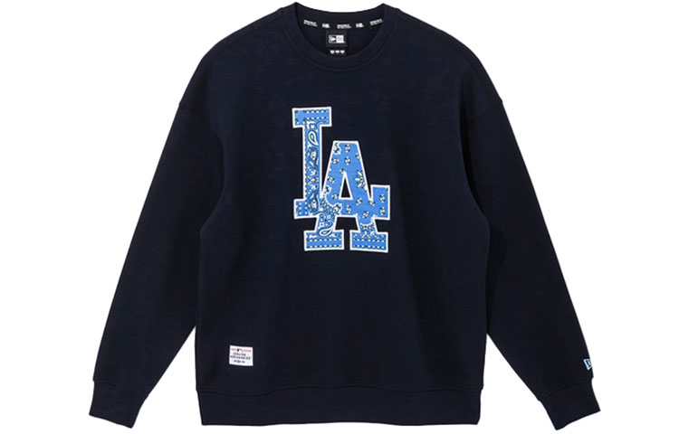 New Era MLB Los Angeles Dodgers Navy Printed Crewneck Unisex Sweatshirt 13086603
