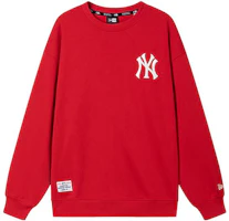 New Era x MLB New York Yankees Letter Print Red Crewneck Sweatshirt Unisex 13546502 New Era x MLB New York Yankees Letter Print Red Crewneck Sweatshirt Unisex 13546502