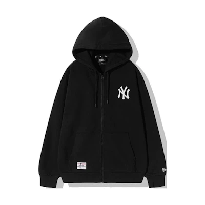 New Era MLB New York Yankees Logo Embroidered Hoodie Zip Sweatshirt Men 13334684