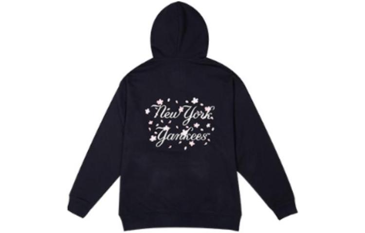 Lookbook New Era x MLB 櫻花系列Logo連帽衫 黑色 男女款 12727842